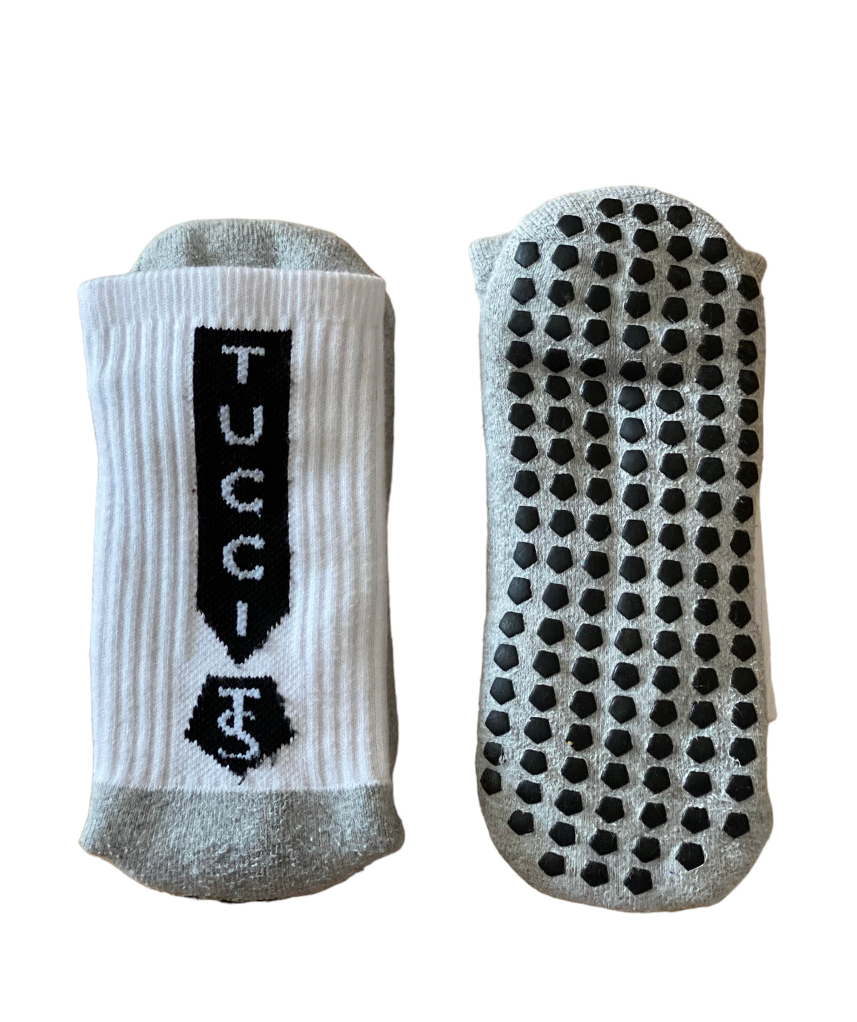 Tucci Grip Socks - White Crew